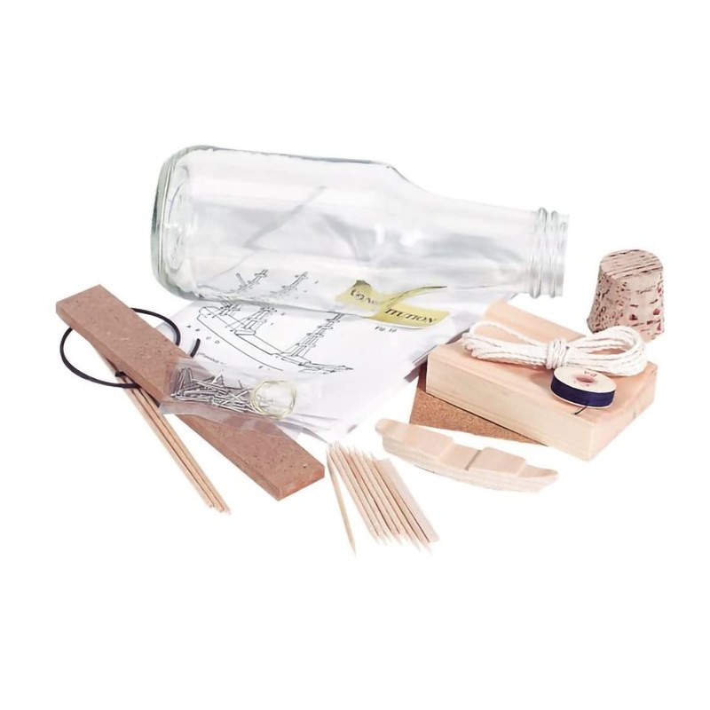Pirate Ship in a Bottle Kit - Includes All Parts