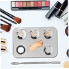 FOMIYES Set of Makeup Mixing Tray Spatula Stainless Steel Palette