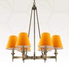 Royal Designs, Inc. Empire Flame Clip On Chandelier Shade CS-1003-5YEL,