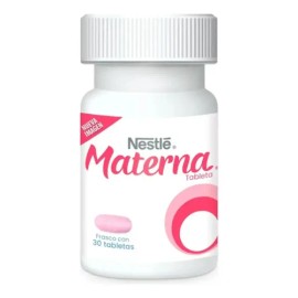 Suplemento Multivitamínico Nestlé Materna Frasco 30 Tabletas                                                                                          
