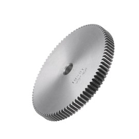 Kozelo Mod 1 Straight Spur Gear 89 Teeth - [10 mm Bore x 10 mm Height] Spur Gear Differential Motor Gear for RC Model Car Parts, Gearbox, 45# Steel, Silver Tone