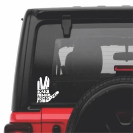 Chase Grace Studio Live Long and Prosper Peace Vinyl Decal Sticker|White|Cars Trucks SUVs Vans Laptops Walls Glass Metal| 5.5" X 4.5"|CGS970