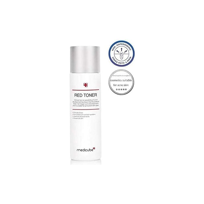 MEDICUBE Red Toner 2.0 Plus: Adiós Grasa y Poros, Piel