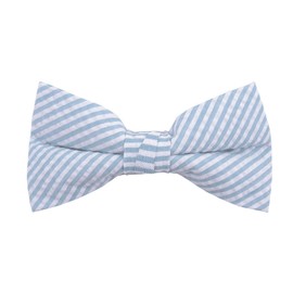 Jacob Alexander Seersucker - Pajarita para hombre, Celeste (Baby Blue), Pre-Tied Clip-On