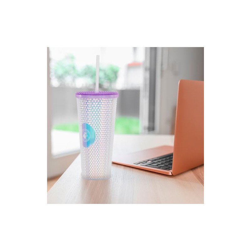 Vaso de Plástico Reusable con Doble Pared 710 ml Brillante