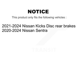 Front Ceramic Disc Brake Pads CMX-D2310 Replacement For Nissan Kicks Sentra