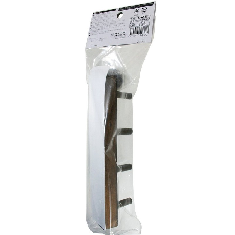 Hikari KSKC-41 Small 4 Hook for Gypsum Board Brown