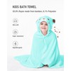 ZIONOR Hooded Towel for Kids - 35'' x 50'' Extra