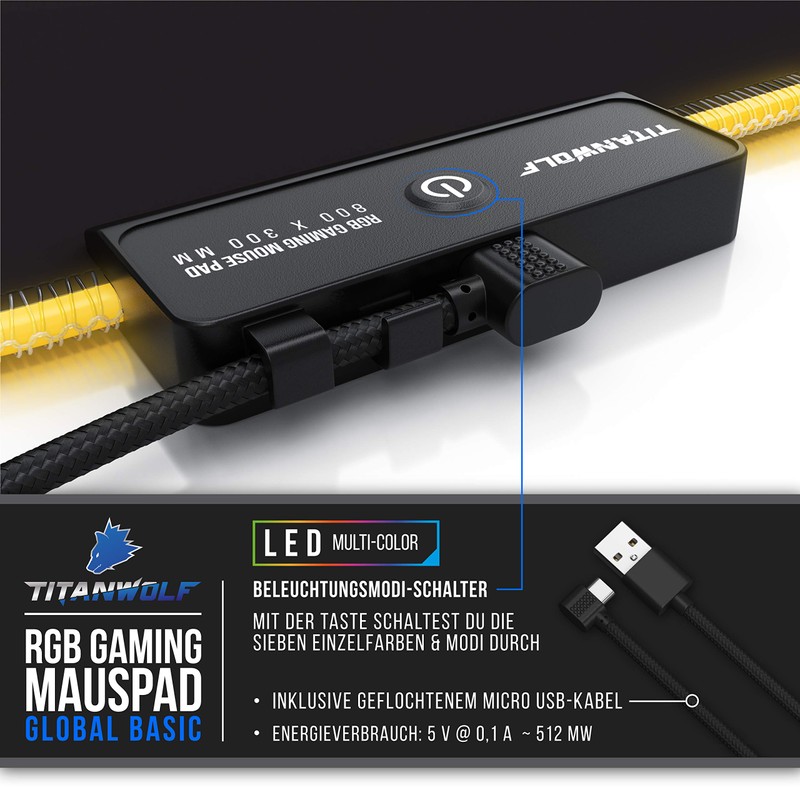 DE RGB Mouse Pads World Map