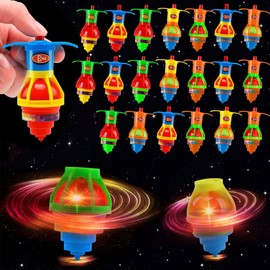 Herbst Children's Party Bag Children's Birthday Gyroscope Gyroscope Spinning Top 20 Pieces Luminous Toy Children's Play Spinner Children's Birthday Party Favours Pinata Filling Give Aways Tombola