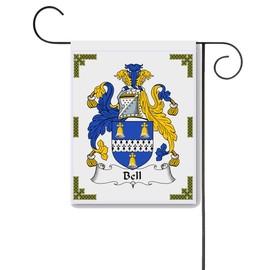 Carpe Diem Designs Bell Coat of Arms/Bell Family Crest 11 X 15 Garden Flag – Made in The U.S.A.