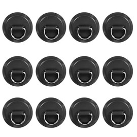 Yetaha 12PCS D-Ring PVC Patch for Inflatable Boat Raft Dinghy Kayak Canoe Surfboard Stand Up Paddle Board (Gray)