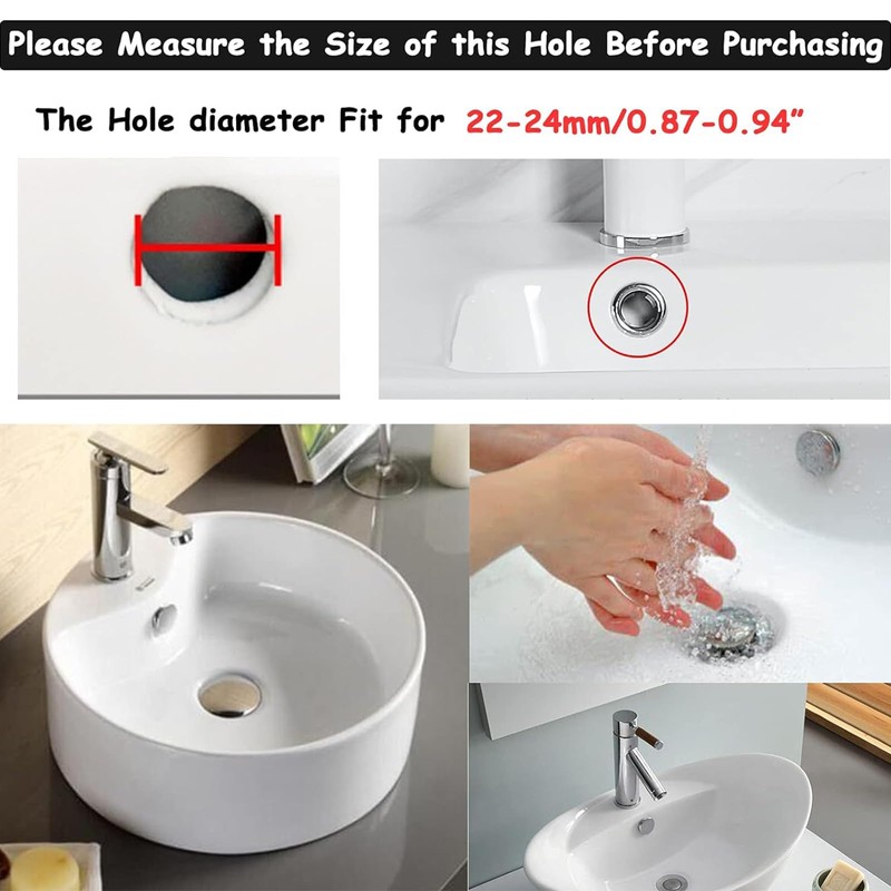 PCTC 6 Pack Sink Basin Overflow Trim Ring Solid Brass