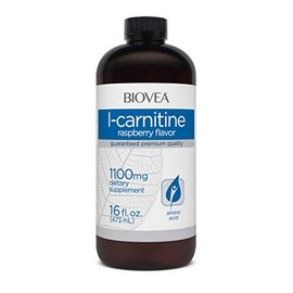 BIOVEA L-Carnitina Liquida 1100 mg sabor frambuesa con 473ml