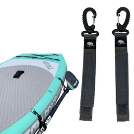 Atoll Board Paddle Straps SUP Paddleboard Inflatable Boat Paddle Keeper | Paddle Holder, Paddle Clip, Fixed Hook, Accessory for Paddleboard | No D Ring Patch, Easy to Use, Set of 2