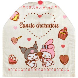 Hayashi WO466700 Oriko Towel, Approx. 13.4 x 13.8 inches (34 x 35 cm), Sanrio, My Melo x Chromo, Okashidasuki