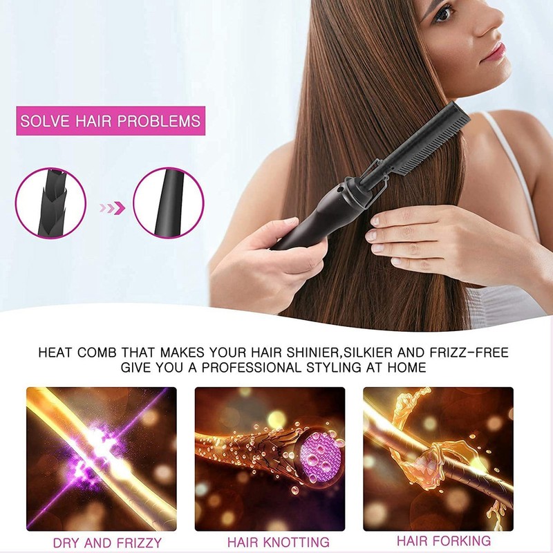 Hot Comb Electric Aluminum Alloy Material 3 Level Adjustment 60