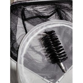 Koi Fish Pond & Water Garden Care Set with Telescoping Adjustable Pole, Pond Cleaning Care Kit, 4-in-1 Net Set Includes Scrubbing Brush, Skimming Net & Fish Catching Net with 6 FT Telescopic Pole