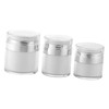 WOONEKY 3pcs Portable Cosmetic Sample Boxes Cream Bottles for Travel