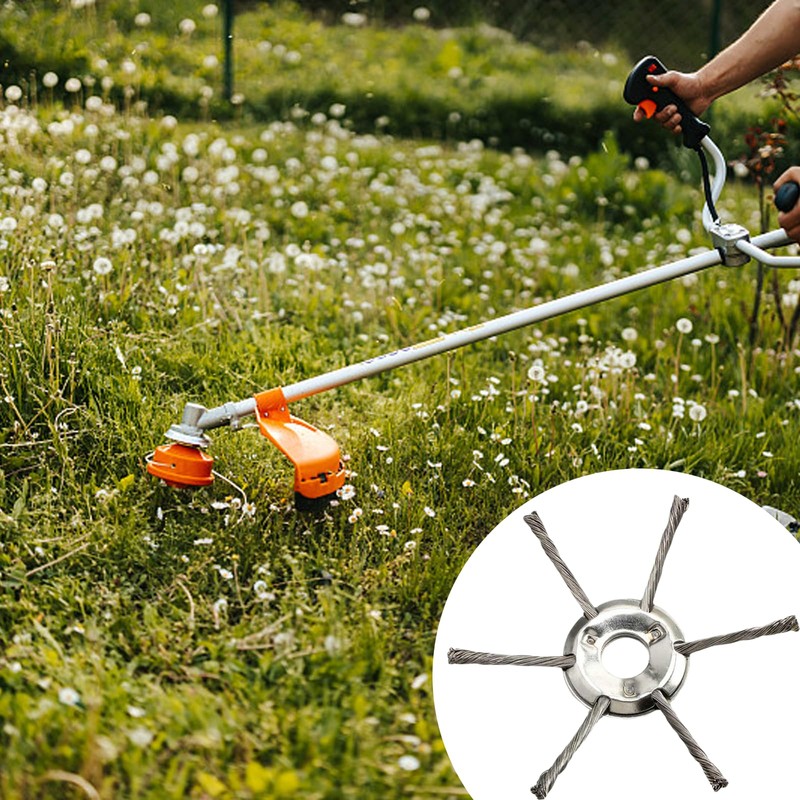 fKiZanthene 1 Pcs Steel Wire Strimmer Head, Durable Strimmer Head,