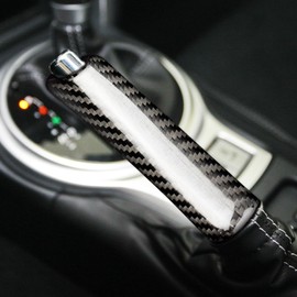 AIRSPEED Toyota 86 ZN6 Subaru BRZ ZC6 2013-2020 Exclusive Accessory Interior Parts Carbon Fiber Grip Handle Lever Brake Cover Subaru BRZ Toyota 86 Scratch Prevention Stylish Custom Dress-Up