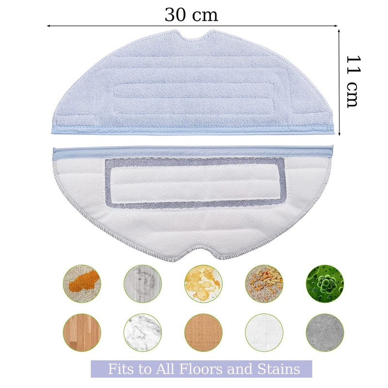 VIEWALL Pack of 8 Replacement Wipes for Roborock S8/S8+/ S7