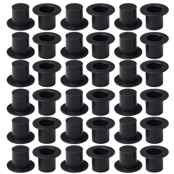 Pengxiaomei Mini Black Top Hats, 50Pcs Plastic Miniature Top Hats