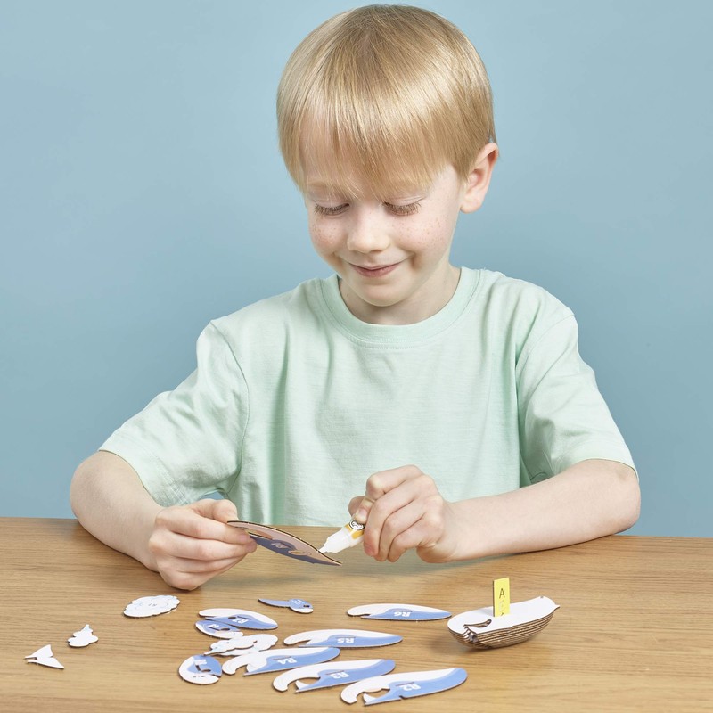 EUGY 3D Blue Whale Model Craft Kit