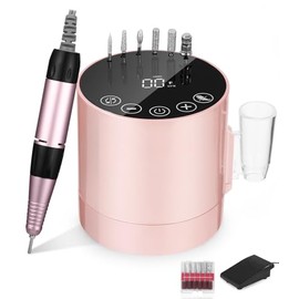 Nagelfräser，Elektrische Nagelfeile，Maniküre Pediküre Set für Nägel Selber Machen，Nagelfräser Professionell für 35000 u/min，Nagelfräser für Gelnägel mit LCD-Display/Fußpedal.