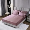 Satin Comforter Set with Sheet Set King Silk Like Satin