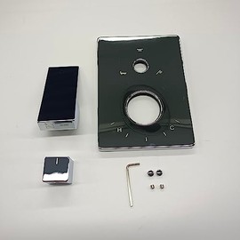 KES Shower System Replacement Handle, Diverter Knob and Cover Plate for Shower Head, Handheld Shower and Bathtub Spout Chrome, XB-3F-CH