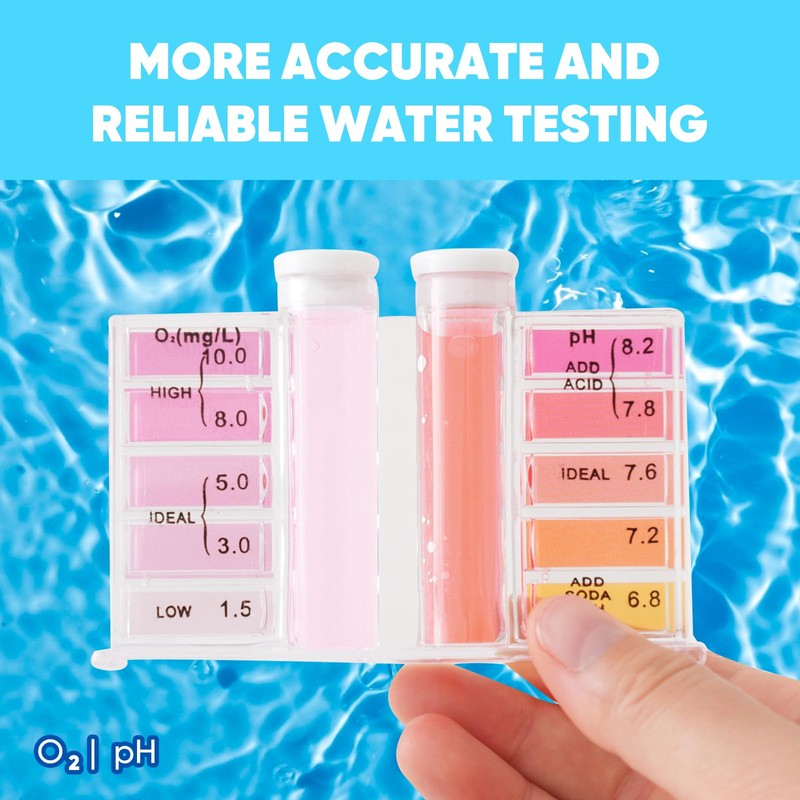 SBINTUOR 2 in 1 Set Pool Tester pH and Oxygen,