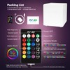 Mr.Go 12-inch Rechargeable Magic LED Light Cube Stool with Remote