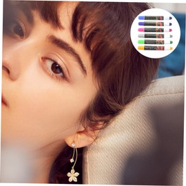 TOVINANNA Hair Dye Chalks 6 Colors Girls Temporary Dye Pen Safe Washable Hair Crayon Set for Parties Events Cosplay