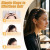 Axewqn 2 Pcs Silicone Headband for Women, Non-Slip Flexible Hairbands