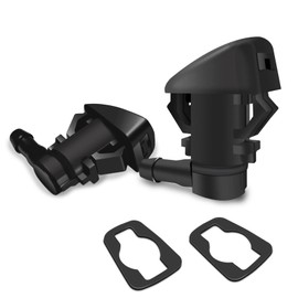 2PCS Front Windshield Washer Nozzles, Single Hole Windshield Sprayer Nozzle Replacement for Pontiac Chevy Jeep Saturn, Replaces: #55157323AA, 55157352AA, 55372143AB, 68260443AA, 55079049AA, 15247800
