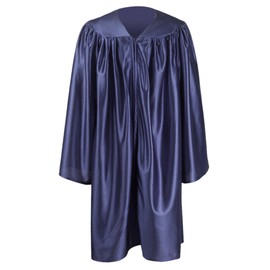 GraduationMall Preschool Graduation Cap Gown Stole Package with 2025 Tassel, Certificate Navy Blue X-Large 36(4'3"-4'5")