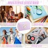 URSKYTOUS - Bolsa de maquillaje con inicial, bolsa de cosméticos