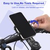 NineLeaf Bike Phone Mount Holder, Aluminum Motorcycle Phone Mount, Handlebar
