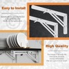 Tanstic 2-Pack 12 Inch Folding Shelf Brackets, Heavy Duty Wall