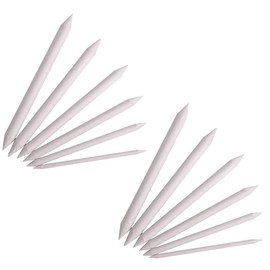 2 Packs(12 Pcs) Art Blenders Sticks Artist Paper Blending Stump and Tortillions Art Blenders Double Ended Art Drawing Pens for Student Sketch Drawing(6 Sizes, White)