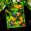 ORIFANTOU Butterfly DND Dice Green Liquid Core Dice Set with