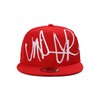 Underground Kulture Troublesome Hat Red and White Adjustable Snapback Baseball
