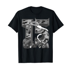 Funny Camouflage 15th Birthday Gift For Boys Girls Cool Army T-Shirt