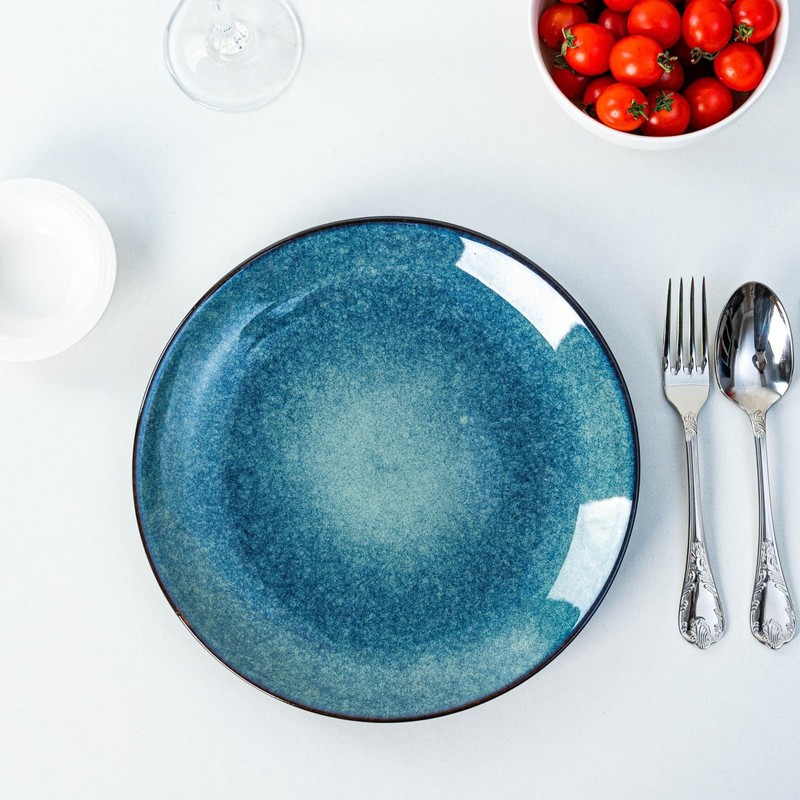 YALONG Dinner Plates Set of 6, 10 Inch Ceramic Plates