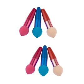 Ipetboom 6pcs Beauty Makeup Powder Blender Sponge Natural Material Brush Tools Skin