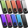 Kepmem 10 Pack 1GB USB Flash Drives 2.0 - Multicolour