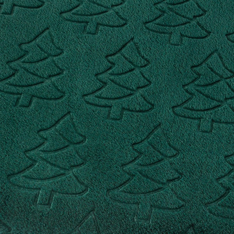 furn. Festive Trees Throw – Festive Tree Embossed Soft Flannel