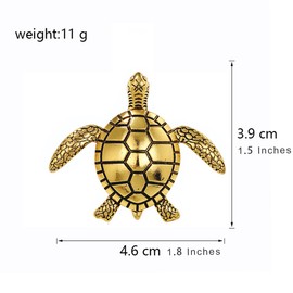 FAIRYGATE Brooches for Women UK Vintage Turtle Lapel Pin Animal Badge Dress Jewelry Tortoise Gift Ladies Brooch，B3713