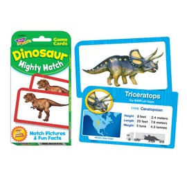 TREND ENTERPRISES, INC. Dinosaur Mighty Match Challenge Cards